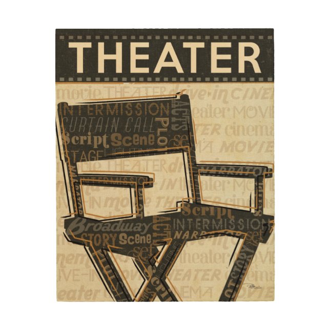 Director's Chair Wood Wall Decor (Front)