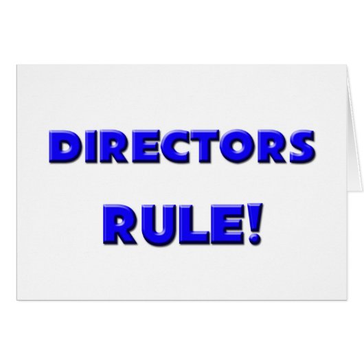 Directors Rule! Cards (Front Horizontal)