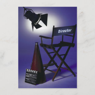 Director's Slate, Chair & Stage Light 2 Invitation