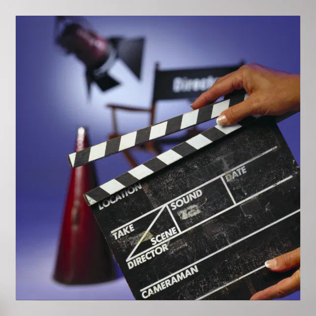 Director's Slate Poster | Zazzle