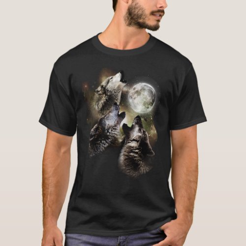 Direwolf Brothers Howling at Full Moon Classic T_S T_Shirt