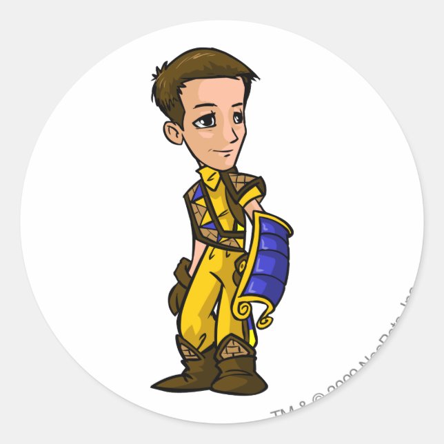 Dirigibles Lost Desert Staff Player Classic Round Sticker (Front)