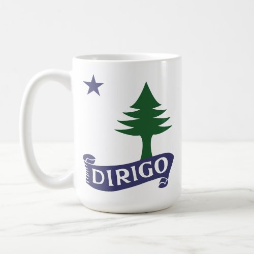 Dirigo  1901 Maine Flag Coffee Mug