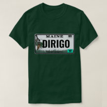 "Dirigo" Maine License Plate