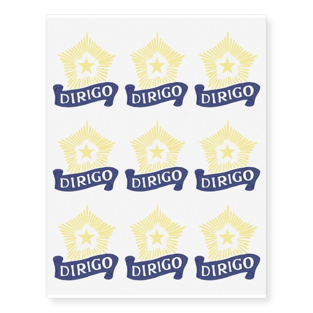 Dirigo Temporary Tattoos (Front)