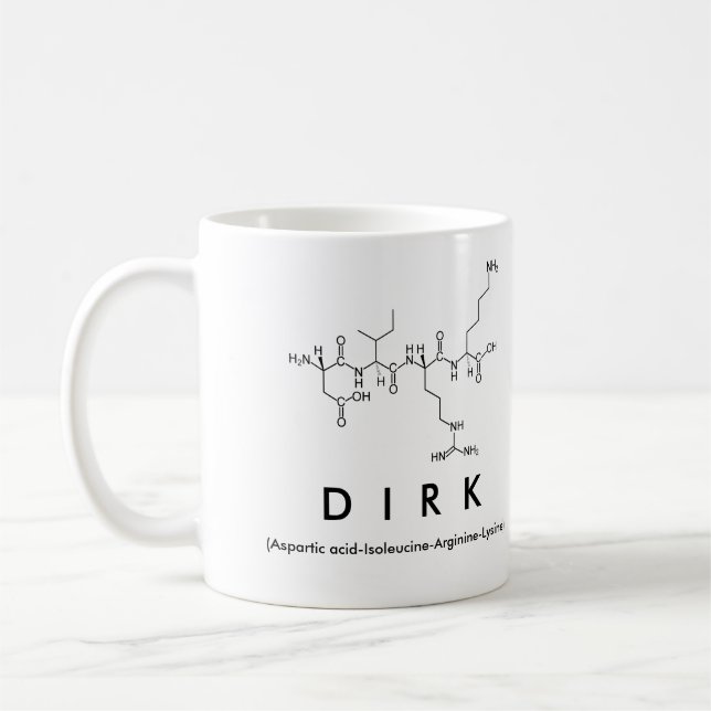 Dirk peptide name mug (Left)