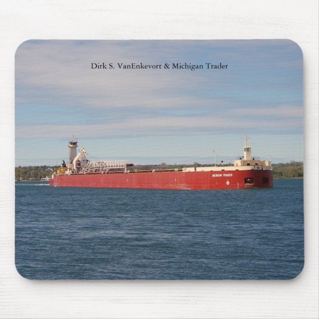 Dirk S. VanEnkevort & Michigan Trader mousepad (Front)