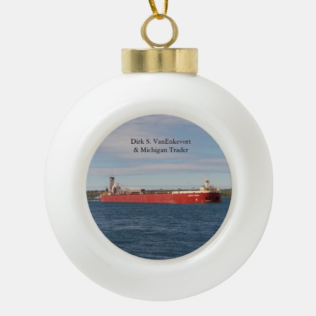 Dirk S. VanEnkevort & Michigan Trader ornament (Front)