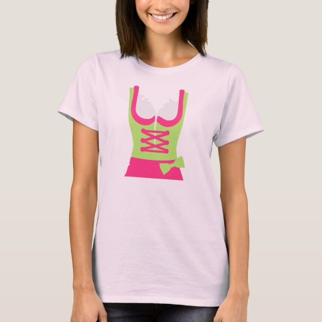 Dirndl dress Oktoberfest Wiesn T-Shirt (Front)