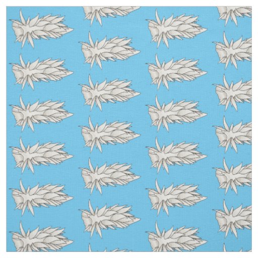 Dirona albolineata nudibranch cartoon illustration fabric