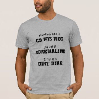 Dirt Bike Adrenaline Motocross T-shirt by allanGEE at Zazzle