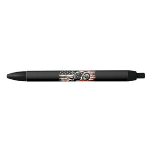 Dirt Bike American Flag Motocross Biker Vintage US Pen
