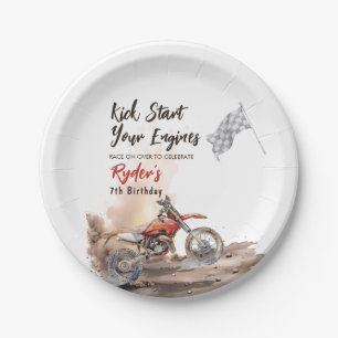 Dirt Bike Any Age Birthday Paper Plates