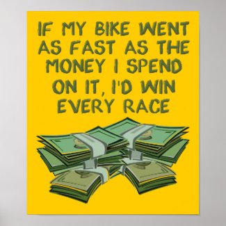 Dirt Bike As Fast As Money Funny Motocross Poster