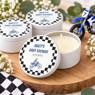 Dirt Bike Baby Shower Mini Candle Favors