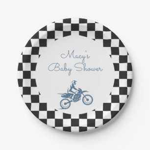 Dirt Bike Baby Shower Paper Plates