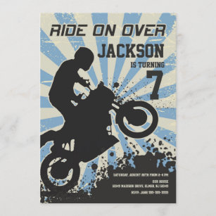 Motocross Birthday Invitations Zazzle