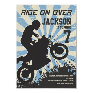 Motocross Birthday Invitations Zazzle