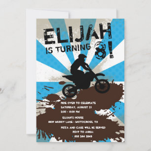 Dirt Bike Birthday Party Invitation