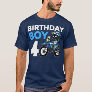 Dirt Bike Birthday Party Motocross 4th Gift 4 Year T-Shirt