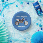Dirt Bike Blue Birthday Sport Motorbike Party Kids Paper Bowls<br><div class="desc">These birthday paper bowls are great for the kid or adult that loves dirt bikes and riding the trails. For the race champion,  these sporty paper plates will help them celebrate in style.</div>