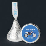 Dirt Bike Blue Birthday Sport Racing Hershey®'s Kisses®<br><div class="desc">These birthday Hershey Kiss Favors are great for the kid or adult that loves dirt bikes and riding the trails. For the race champion,  these sporty party favors will help them celebrate in style.</div>