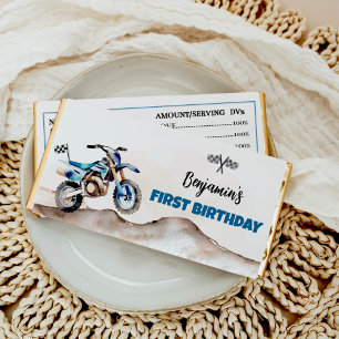 Dirt Bike Boy Birthday Party Hershey Bar Favors