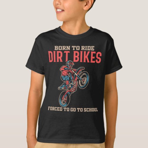 Dirt Bike Boy Motocross Lover T_Shirt