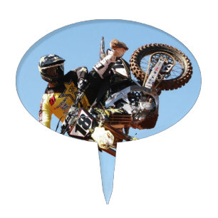 Dirt bike cake topper