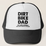 Dirt Bike Dad Funny Motocross Ball Cap Hat at Zazzle