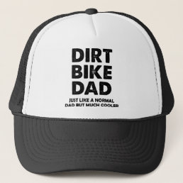 Dirt Bike Dad Funny Motocross Ball Cap Hat