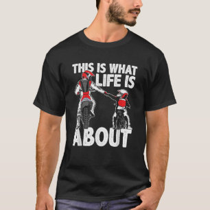 Dirt Bike Dad Motocross Motorcycle Biker Father Ki T-Shirt