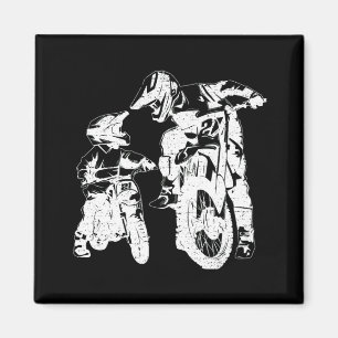 Dirt Bike Dad Motocross Motorcycle Biker Father Magnet