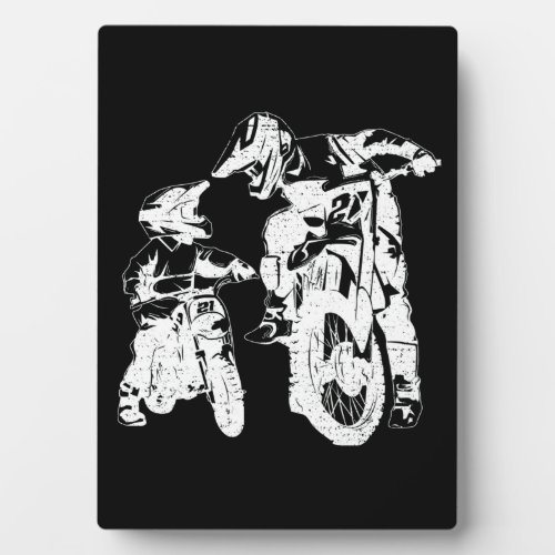 Dirt Bike Dad Motocross Motorcycle Biker Father Plaque