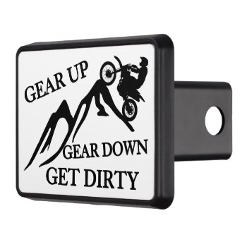 Dirt Bike Dirty Hitch Cover by goldnsun at Zazzle