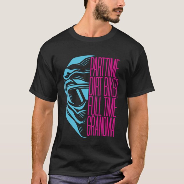 Dirt Bike Grandmother  Mx Motocross Dirt Biking Gr T-Shirt (Front)