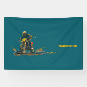 Dirt Bike Graphic Wood Box Sign