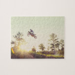 Dirt Bike Jigsaw Puzzle<br><div class="desc">USA, Texas, Austin, Dirt bike jumping | King Lawrence | AssetID: 119705006</div>