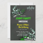 Dirt bike joint birthday invitation<br><div class="desc">Dirt bike joint birthday</div>