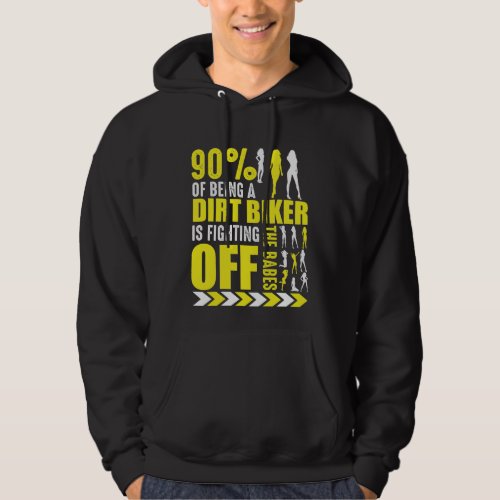 Dirt Bike Joke Funny Motocross Biker Poser Hoodie