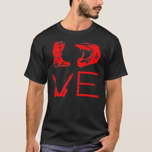 DIRT BIKE LOVE   Motorcycle Motocross Enduro  2  T_Shirt