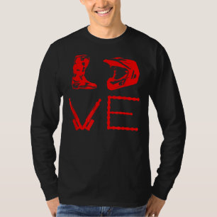DIRT BIKE LOVE Motorcycle Motocross Enduro T-Shirt