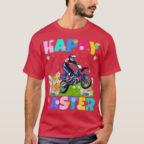 Dirt Bike Lover Happy Easter Bunny Dirt Bike Easte T_Shirt