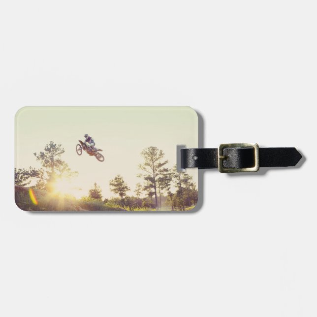 Dirt Bike Luggage Tag (Front Horizontal)