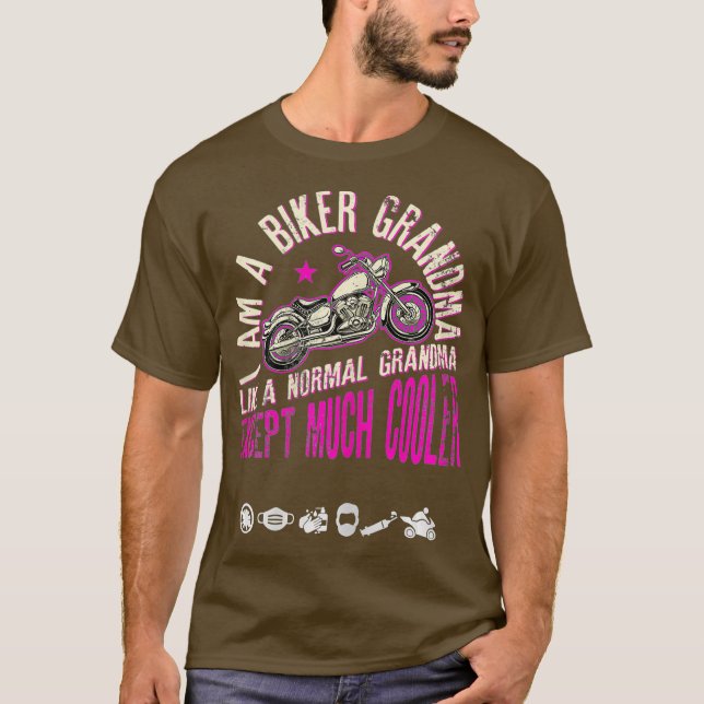 Dirt Bike Mom Grandma Motocross Biking Plus Size T-Shirt (Front)