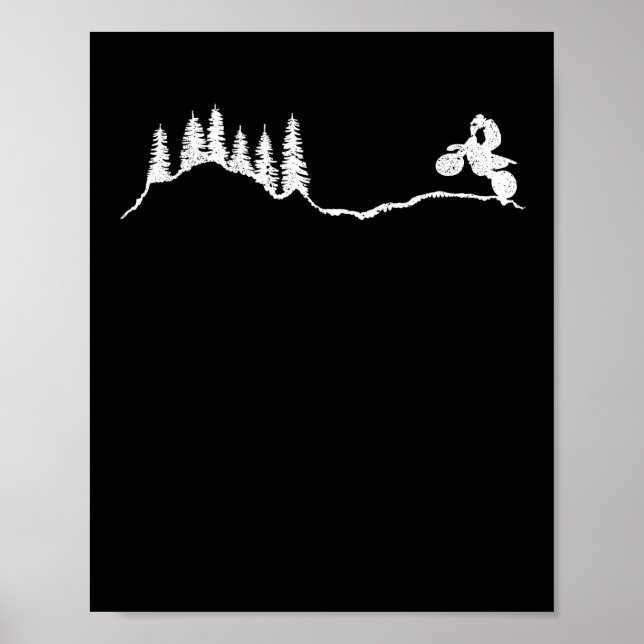 Dirt Bike Motocross Biker Funny Enduro Motorcycle Poster (Front)
