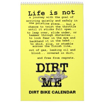 Dirt Bike Motocross Calendar by allanGEE at Zazzle