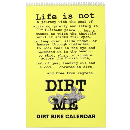 Dirt Bike Motocross Calendar