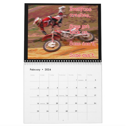 Dirt Bike Motocross Calendar . Zazzle