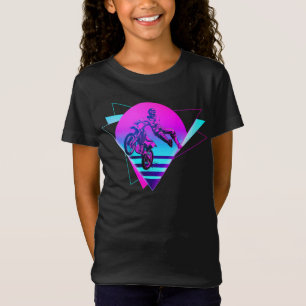 Dirt Bike Motocross Dirt Bike Vaporwave Vintage T-Shirt